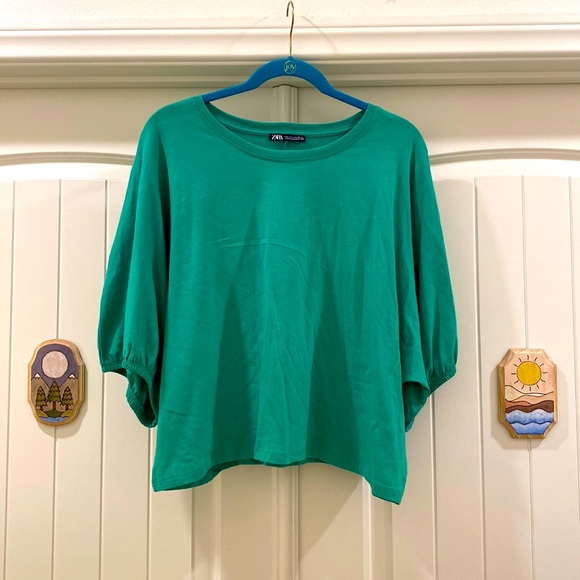 Zara Tops - Zara: Green Shirt